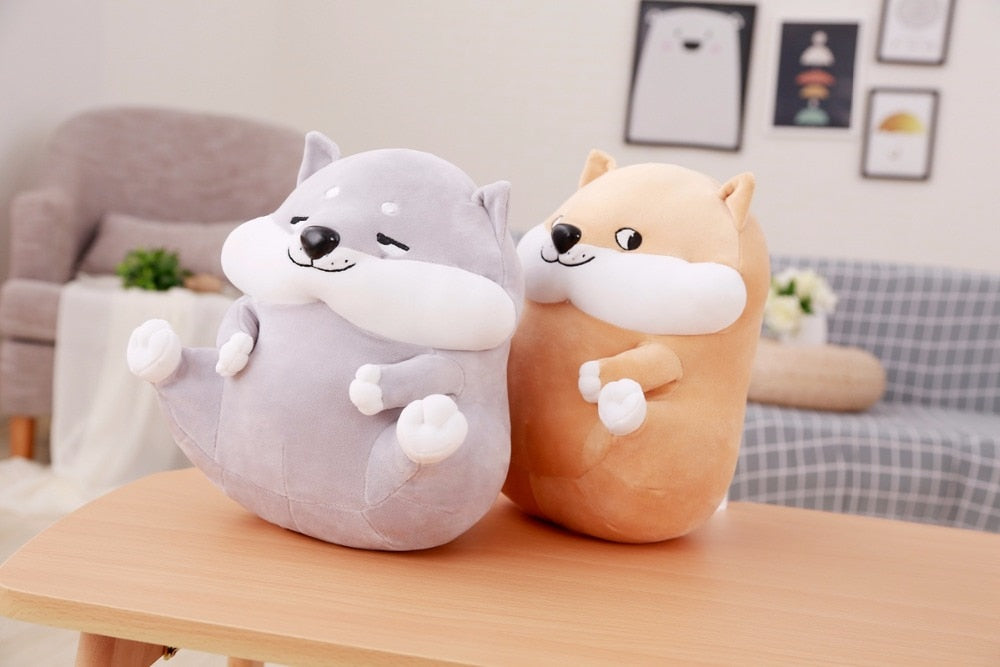 Cute Evil Doge Plush Toys Cartoon Stuffed Animal Emoji Dog Doll