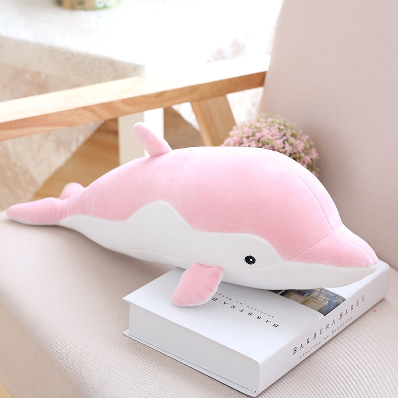 Soft Dolphin Plush Toys Dolls Stuffed Cotton Animal Pillow