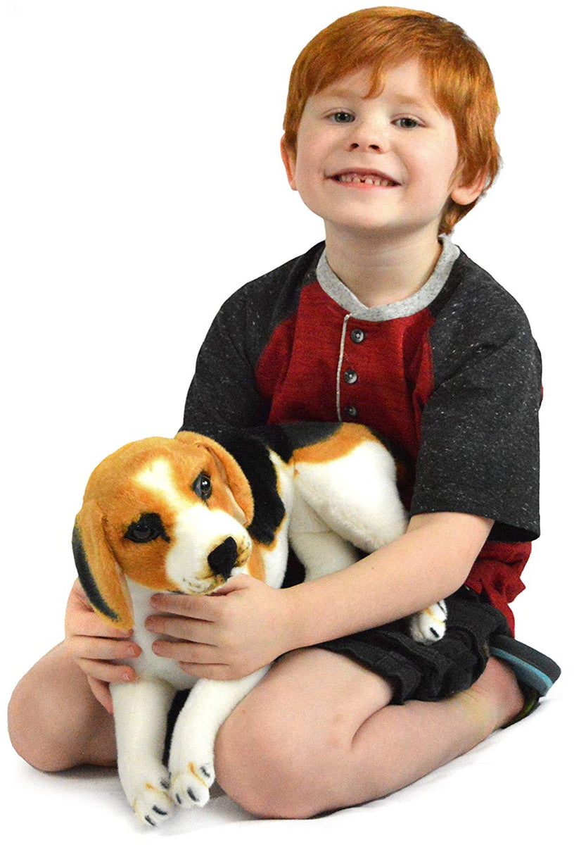 FRANKIEZHOU Beagle Stuffed Animal,Realistic Stuffed Dog,Puppy Dog  Plush,Stuffed Animals for Boys Girls, Beagle Gifts for Kids,Home Decor 8”