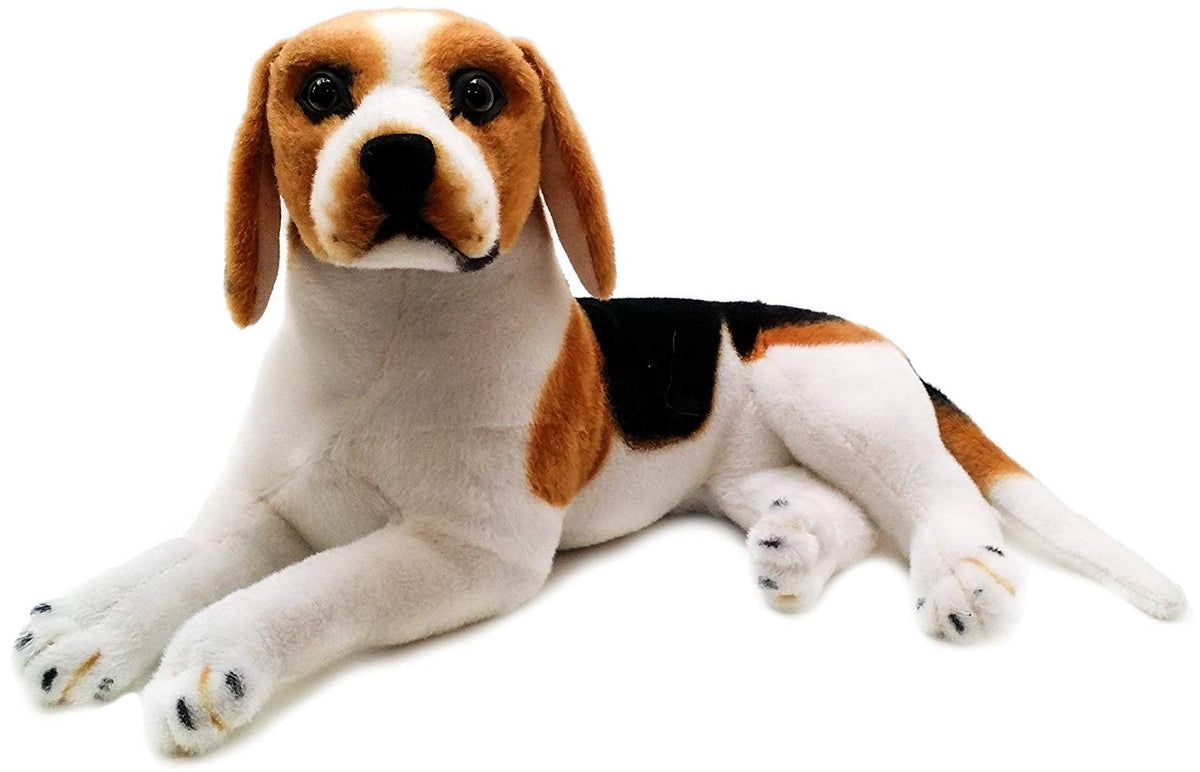 FRANKIEZHOU Beagle Stuffed Animal,Realistic Stuffed Dog,Puppy Dog  Plush,Stuffed Animals for Boys Girls, Beagle Gifts for Kids,Home Decor 8”