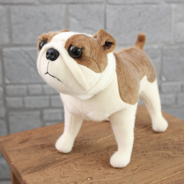 Realistic Cute Stuffed Dog Toy Plush Puppy Animal Pillow Gift for