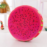 3D Cartoon Fruit Chair Seat Sofa Cushion Stuffed Back Throw Pillow