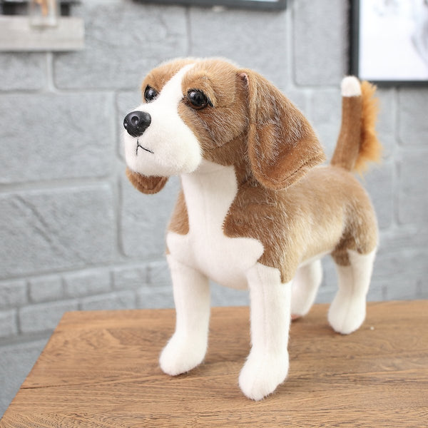 Realistic Cute Stuffed Dog Toy Plush Puppy Animal Pillow Gift for Kids –  FMOME TOYS
