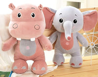 Cute Cartoon Hippo Plush Doll Pillow Soft Stuffed Animals Toy for Kids