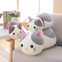 70cm Lying Cat Plush Toys Stuffed Cute Emoji Cat Doll