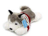 Soft Plush Toy Lying Siberian Husky Plush Puppy Stuffed Animals Dogs