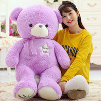 Cartoon Soft Plush Purple Teddy Bear Kids Birthday Gifts Stuffed Toy