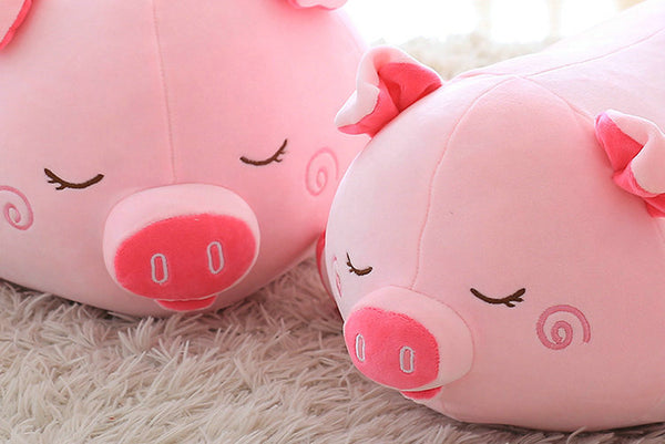 Cartoon Pink Pig Plush Toys Soft Stuffed Fat Pig Pillow Cushion