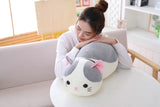 70cm Lying Cat Plush Toys Stuffed Cute Emoji Cat Doll