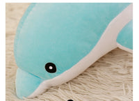 Cute Soft Pink Dolphin Plush Toy Stuffed Animals Sofa Pillow Cushion