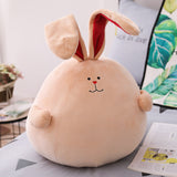 Cute Cartoon Rabbit Plush Toy Fat Round Long Ear Stuffed Bunny Doll